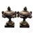 Vintage Neoclassical Antiqued Gold Classic Urn Shaped Bookends- A Pair For Sale