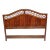 1970s National MtAiry Furniture Flame Mahogany Full Size Headboard For Sale