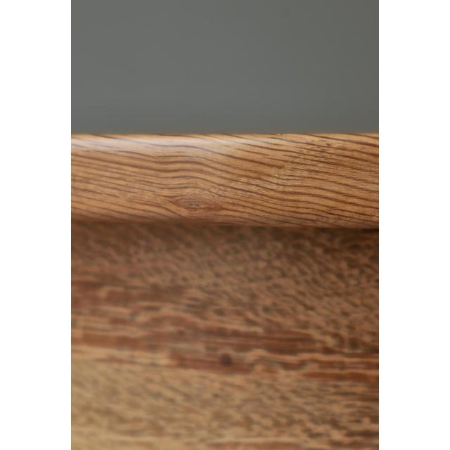 Round Side Table in Quartersawn Oak by Henry Kjærnulf, Denmark, 1960s For Sale - Image 13 of 15