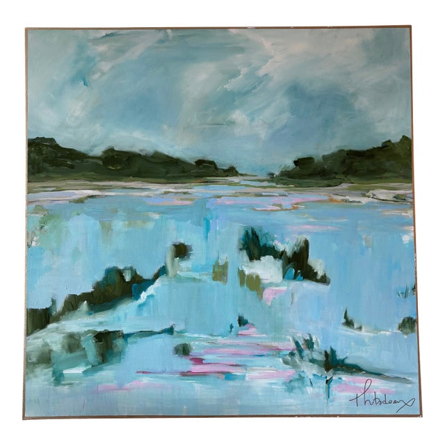 Water Abstract Painting by Camille Thibadeaux For Sale
