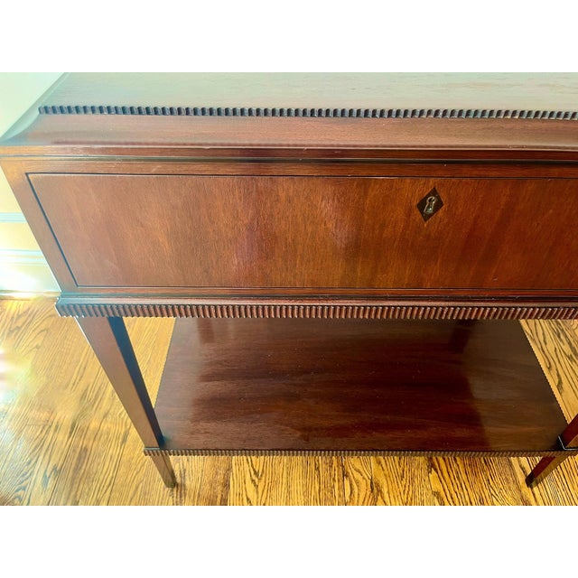 Mahogany Two Tier Side Tables, a Pair For Sale - Image 4 of 10