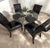 Restoration Hardware Bennett Roll-Back Restoration Hardware Black Chesterfield Leather Dining Armchair For Sale - Image 4 of 8