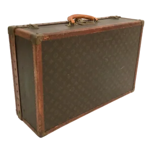 1950s Vintage Louis Vuitton Alzer Hard Leather Case