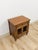 Mid-Century Modern MCM Transitional Nightstand With Iron Grate Doors Single Drawer Vintage Ornate For Sale - Image 3 of 10