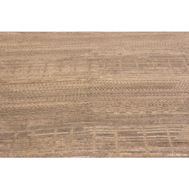 2020s Nazmiyal Collection Taupe Contemporary Moroccan Area Rug For Sale - Image 5 of 6