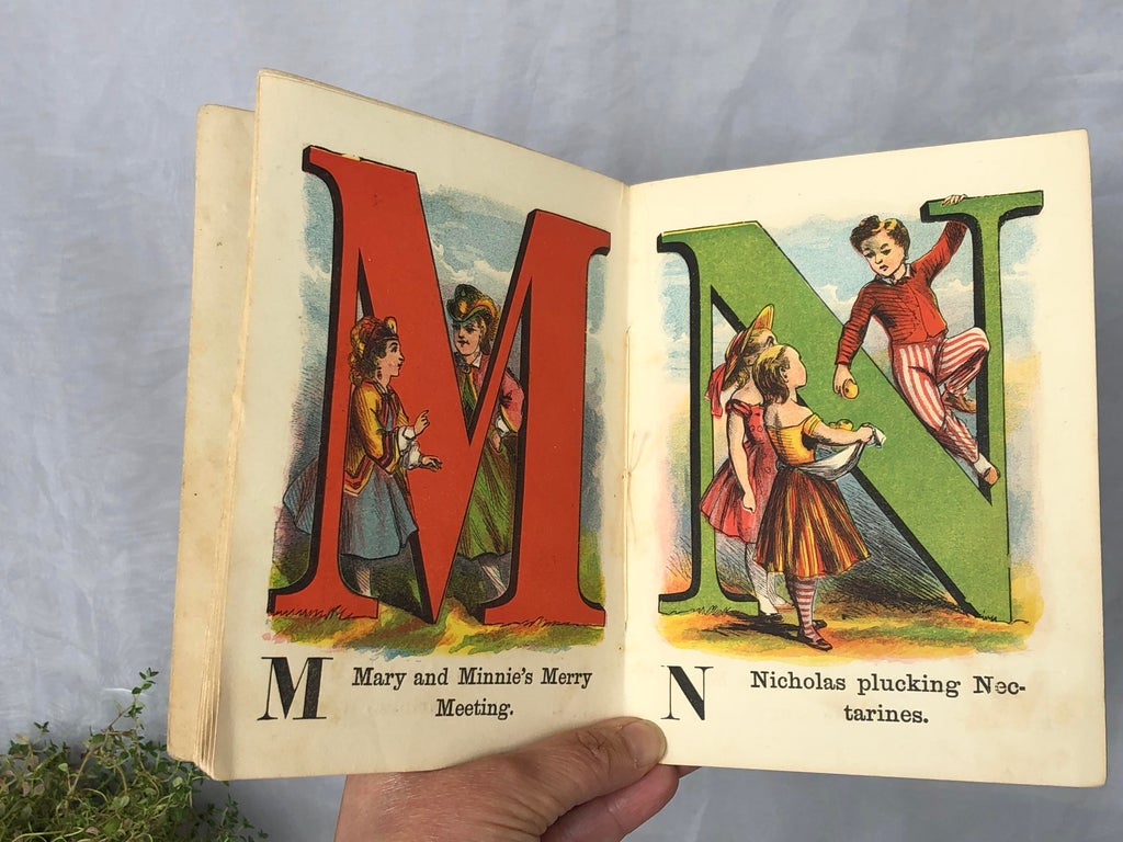 Antique Children's Book McLoughin Bros Great Big Abc With