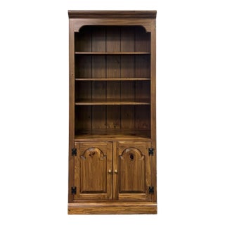 Ethan Allen Country Craftsman Pine Bookcase For Sale