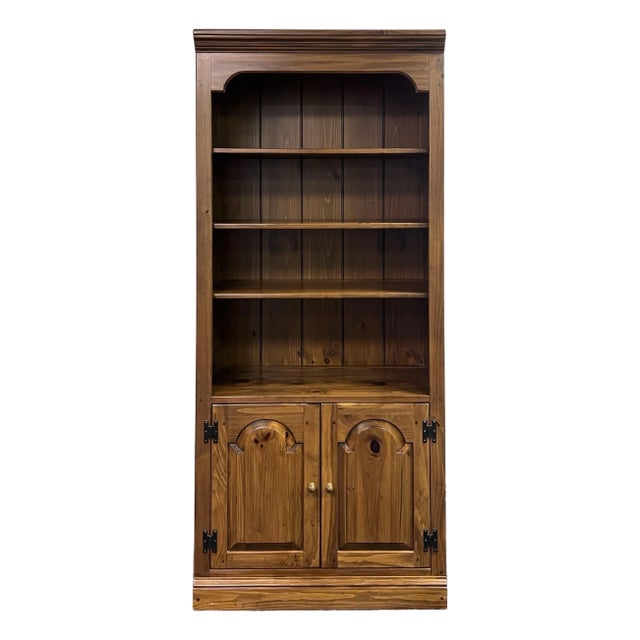 Ethan Allen Country Craftsman Pine Bookcase For Sale