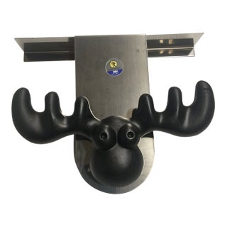 SKS Fun & Fantasy Collection "Elk" BLACK Overdoor Wardrobe Hook #67022 For Sale
