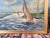 Vintage 1940s Impressionist Sailboat Oil Painting For Sale - Image 14 of 17
