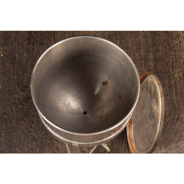 Metal Vintage Stainless Steel Salesman Sample Kettle For Sale - Image 7 of 8