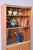 Modernist Display Bookcase in Teak and Brass, 1960s For Sale - Image 4 of 18