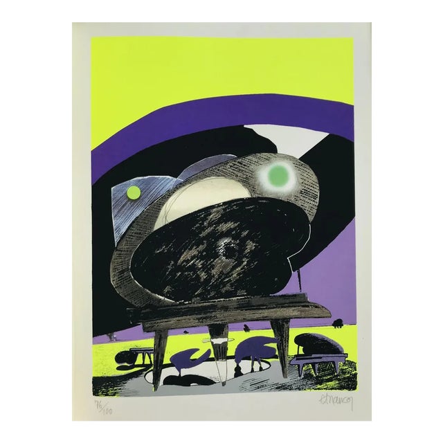 Artist: Carlos Franco Country: Spain Title: Pastor pianista Medium: Serigraph Marks: Hand-signed in pencil & numbered...