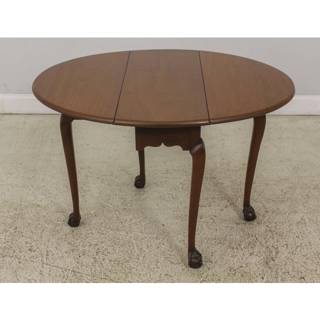 American Kittinger Cw-134 Ball & Claw Colonial Williamsburg Drop Leaf Table For Sale - Image 3 of 13
