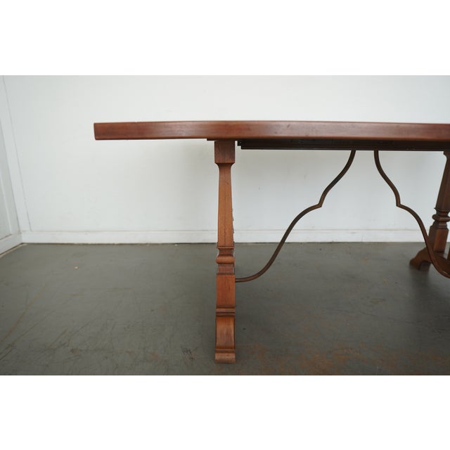 Vintage Double Pedestal Dining Table For Sale - Image 13 of 18