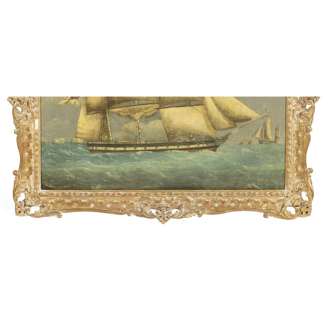 English School Artist, Malabar Sailing Ship, 19th Century, Oil Painting on Canvas For Sale - Image 4 of 8