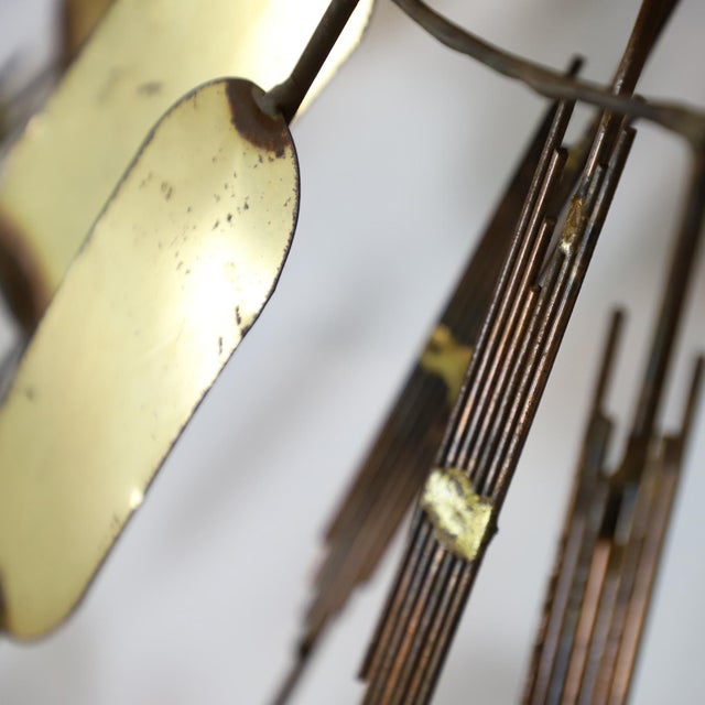 Brutalist Abstract Wall Sculpture in the Style of Curtis Jere For Sale - Image 6 of 17