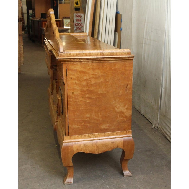 Wood Antique Biedermeier Maple Pass Through Sideboard For Sale - Image 7 of 13