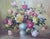 William Reynard Hood, Still Life with Roses, Mid Century, Oil on Canvas For Sale - Image 4 of 14