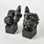 Mid 20th Century Rare Pair of Asian Art Foo Dog Guardian Lion Bookends With Figures For Sale - Image 11 of 16