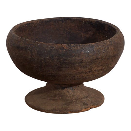 Antique Tibetan Wooden Bowl For Sale