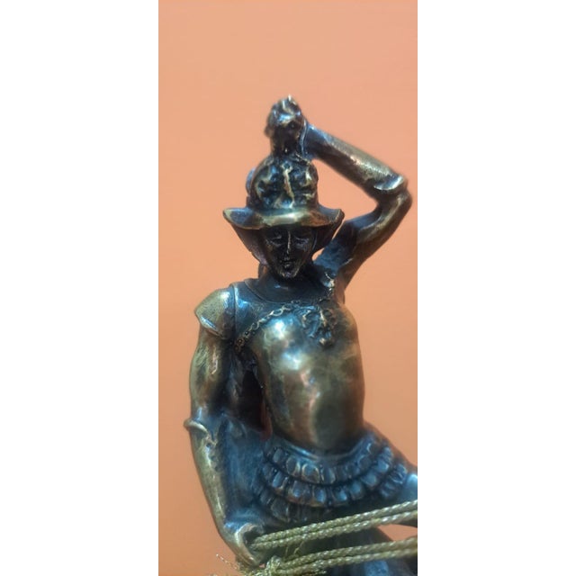 Metal Ancient Roman Bronze Figure, 1959 For Sale - Image 7 of 8