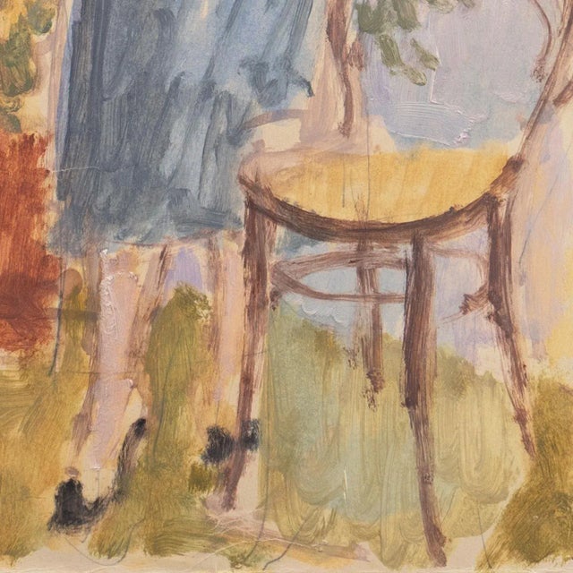 Victor Di Gesu 'Woman in Green' by Victor Di Gesu, Louvre, Académie Chaumière, Paris, Los Angeles County Museum of Art For Sale - Image 4 of 11