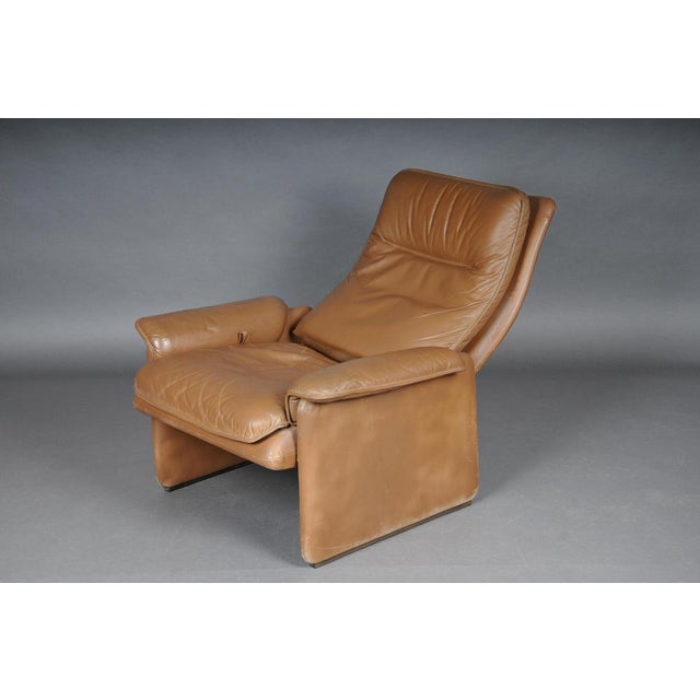 Animal Skin Set of DS50 Lounge Chair & Ottoman in Leather from de Sede, Switzerland, 1970s For Sale - Image 7 of 18