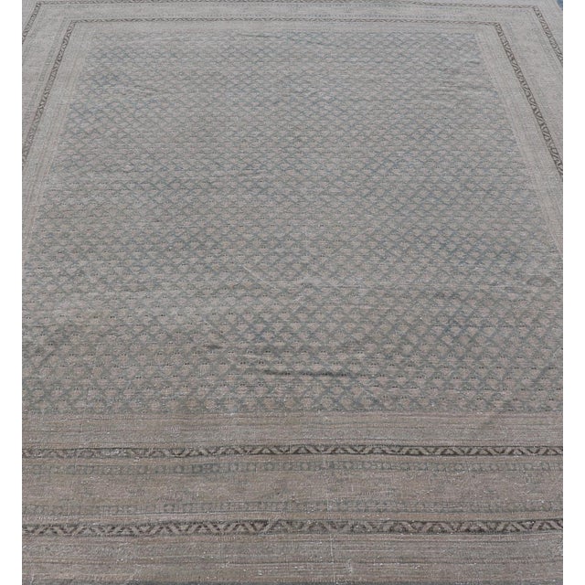 Traditional Minimalist Design Antique Persian Tabriz Rug With All-Over Small Scale Design For Sale - Image 3 of 14