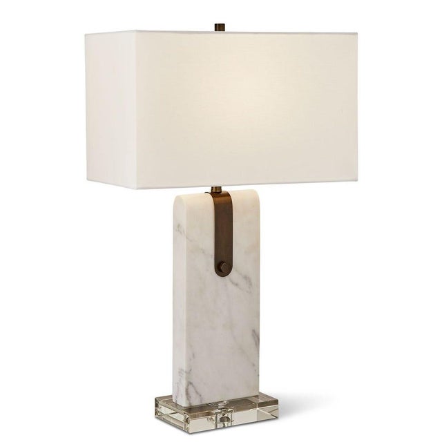 Not Yet Made - Made To Order Handsome Marble Lamp For Sale - Image 5 of 9