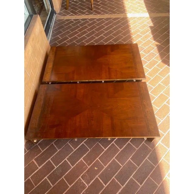 Ethan Allen Dining Table With Ten Chairs and Two Leaves - Set of 13 For Sale In Miami - Image 6 of 16