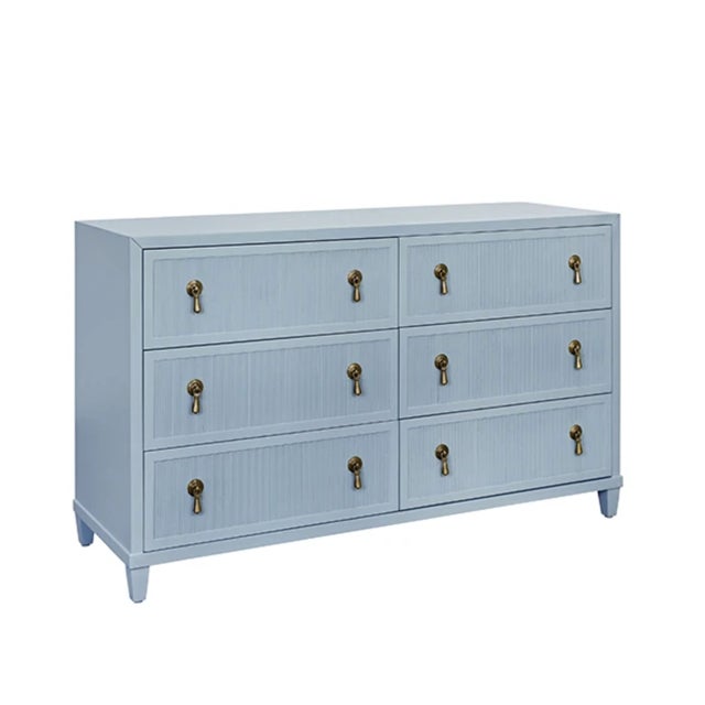 Brand new special order item. Not vintage. Elegant storage meets modern design with this six-drawer chest featuring...