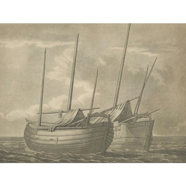 Adam Frans van der Meulen & Heath, Views of Dutch Vessels after 1684 Drawing, 1802, Engraving For Sale - Image 4 of 10