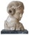Early 20th Century Faun's Head Sculpture in Cleopatra Yellow Marble For Sale