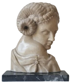Early 20th Century Faun's Head Sculpture in Cleopatra Yellow Marble