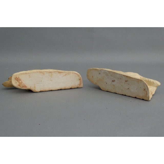 Antique White McCoy Hunting Dog Spaniel Bookends - A Pair For Sale - Image 8 of 9