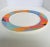 Vintage Santiago Arcopal France Multi color Abstract, Opal Glass Charger /Chop Plate 12.5”, in very good condition.