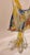 This listing features a beautiful yellow Murano style glass fish sculpture. Shown are yellow fins with a colorful body...