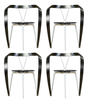 Model 952 Reverse Chairs by Andrea Branzi for Cassina, 1990s, Set of 4