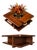 Brazilian Modern Imbuia Coffee Table with Central Flower Vase Opening and Open Display Shelves, Casa Finland, Brazil, 1960s - lot 1129 For Sale