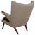 1980s Papa Bear Chair in Grey Hallingdal Fabric by Hans Wegner, 1980s For Sale - Image 5 of 18