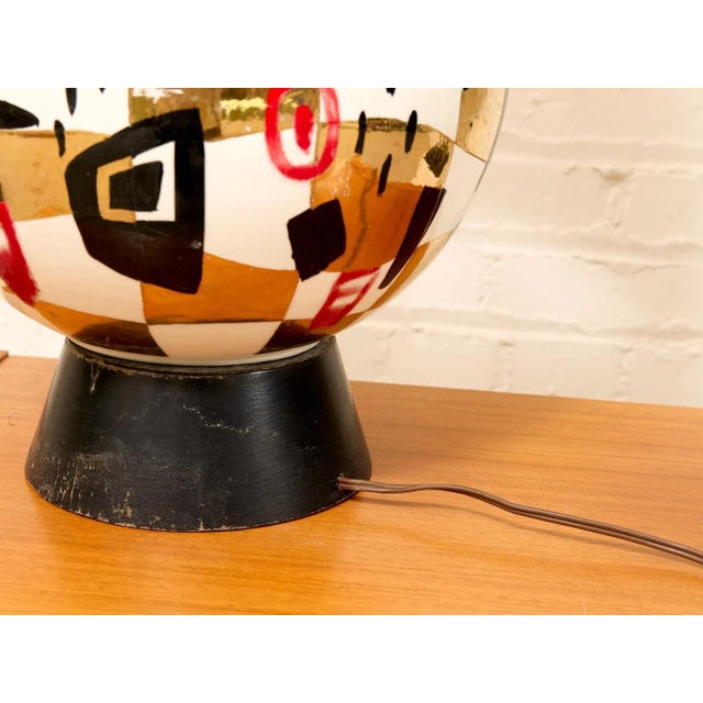 Mid-Century Modern 1954 Bahaus Whimsical Ceramic Table Lamp For Sale - Image 3 of 6
