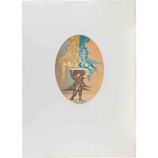 Pasquale Basile, Ménage à Trois, Screen Print, 1982 For Sale