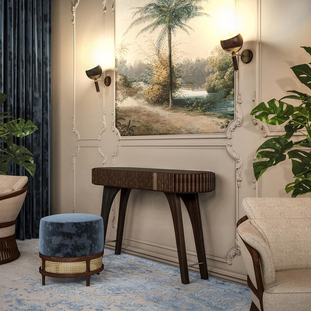 Brown Robert Console Table by Wood Tailors Club For Sale - Image 8 of 13