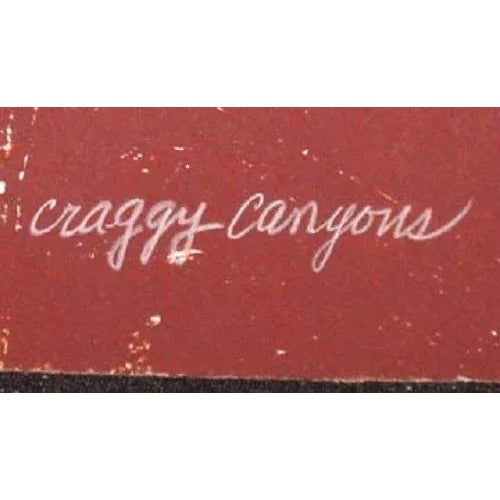 Contemporary Maxine Masterfield "Craggy Canyons" Signed Numbered Lithograph 1983 Unframed For Sale - Image 3 of 4