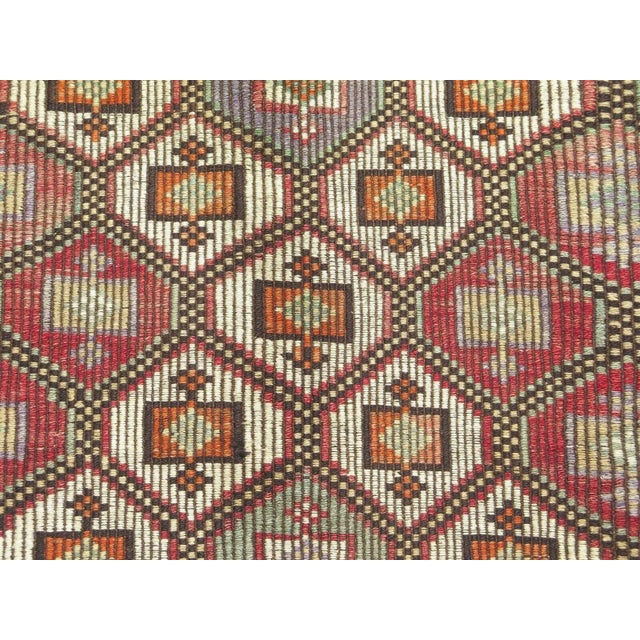 Tribal 1960s Nomadic Turkish Kilim - 54"x113" For Sale - Image 3 of 12