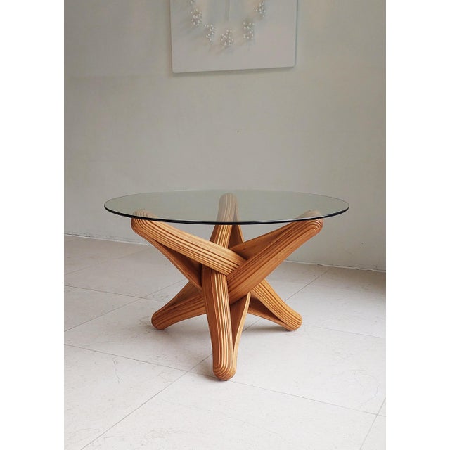 Cinnamon "Lock" Caramel Bamboo Coffeetable For Sale - Image 8 of 8