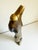 A 24" high brass nude sculpture attributed to Emiel de Block (born 1941), a Belgian Postwar and Contemporary listed...