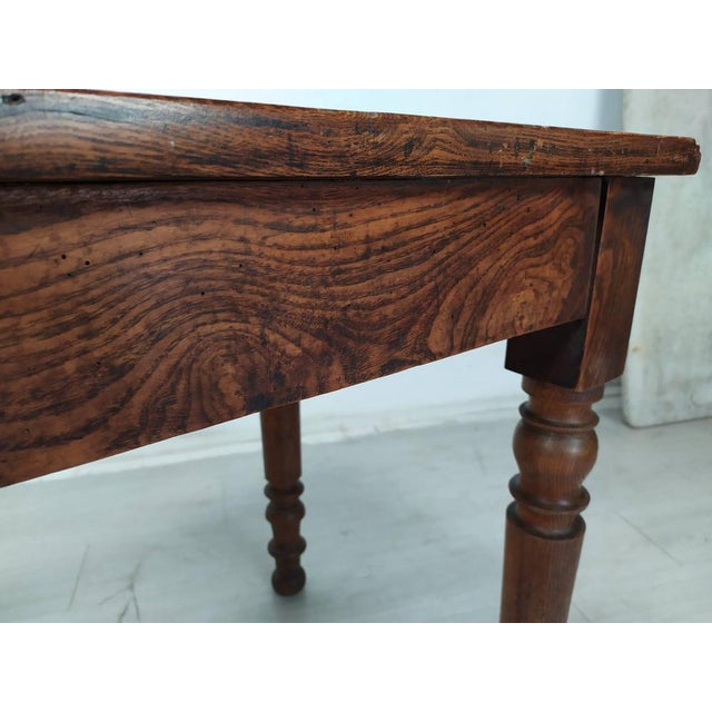 Tan Vintage Bistro Table in Ash For Sale - Image 8 of 18