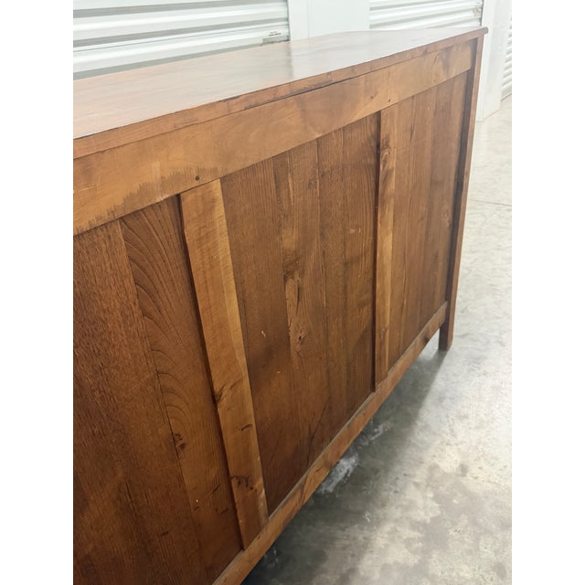 Antique Louis XV Style French Provincial Walnut Enfilade Buffet Cabinet For Sale - Image 15 of 17
